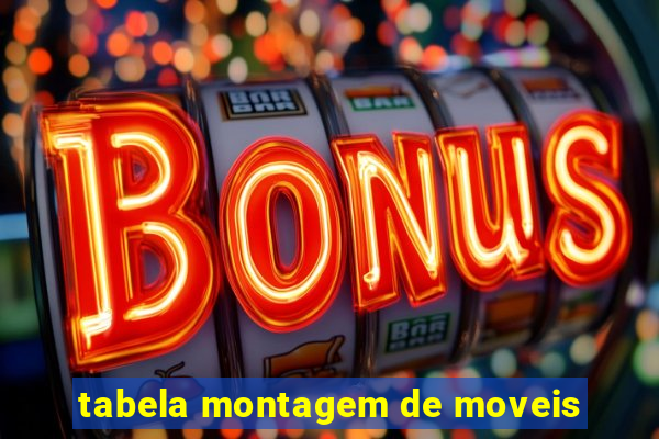 tabela montagem de moveis